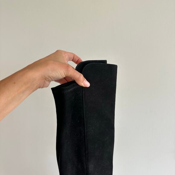 Stuart Weitzman Leather Riding Boots Black 8 - Picture 4 of 8